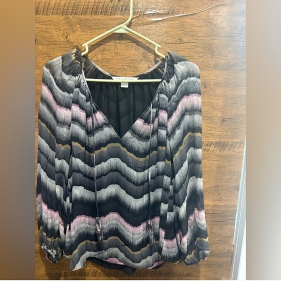 Diane Von Furstenberg Saylor Pastel Stripe Blouse Sz 8 MSRP $175 - Picture 7 of 12